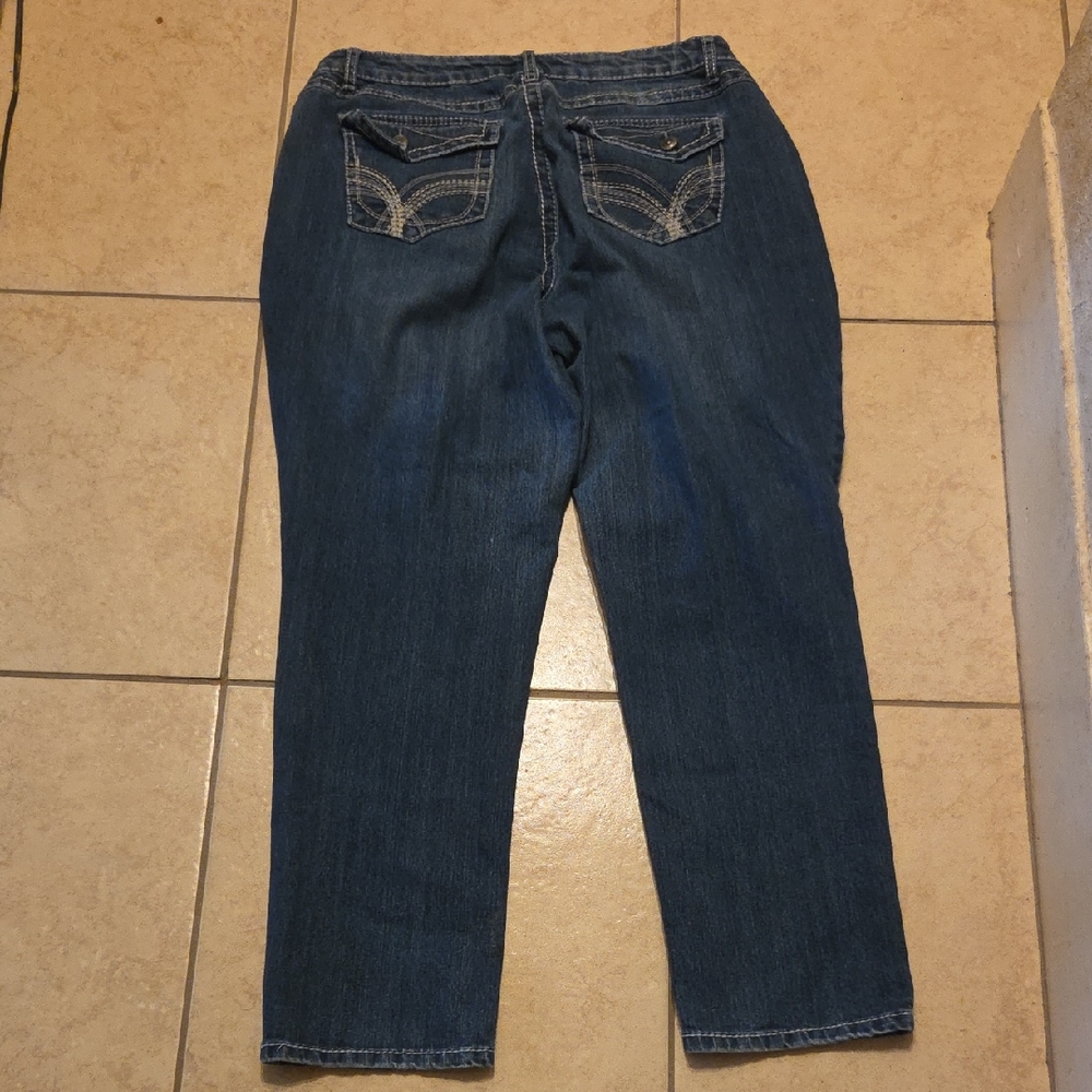 Cato Elegant Indigo Women's Straight Leg Jeans